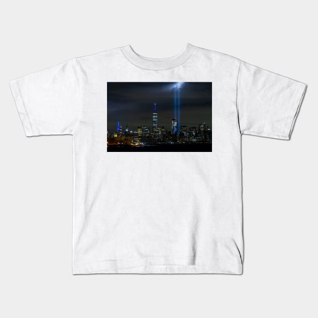 Tribute in Lights Kids T-Shirt by ShootFirstNYC